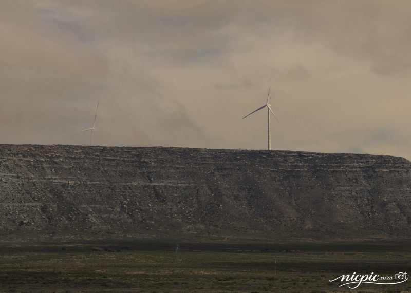 Windfarm in the clouds