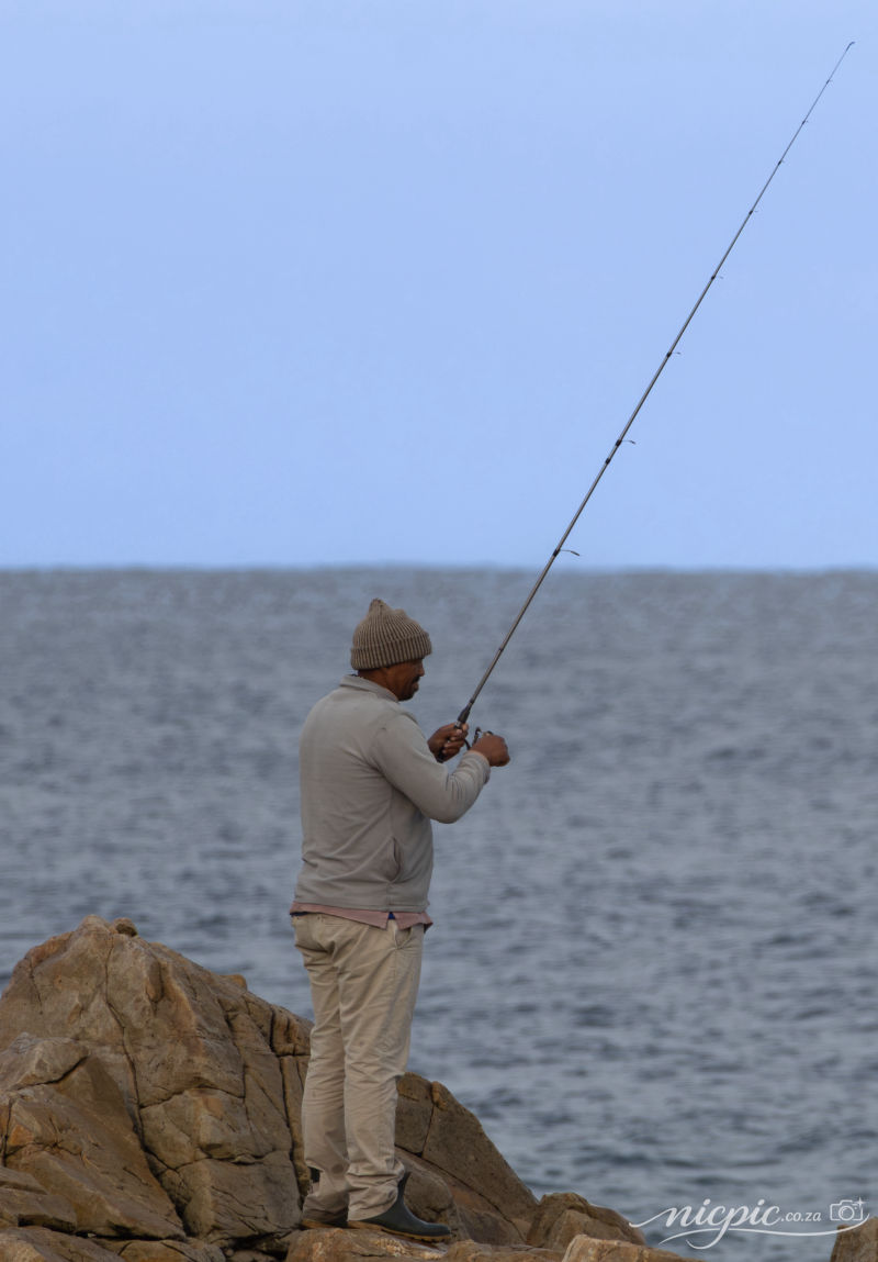 Fishing from the rocks