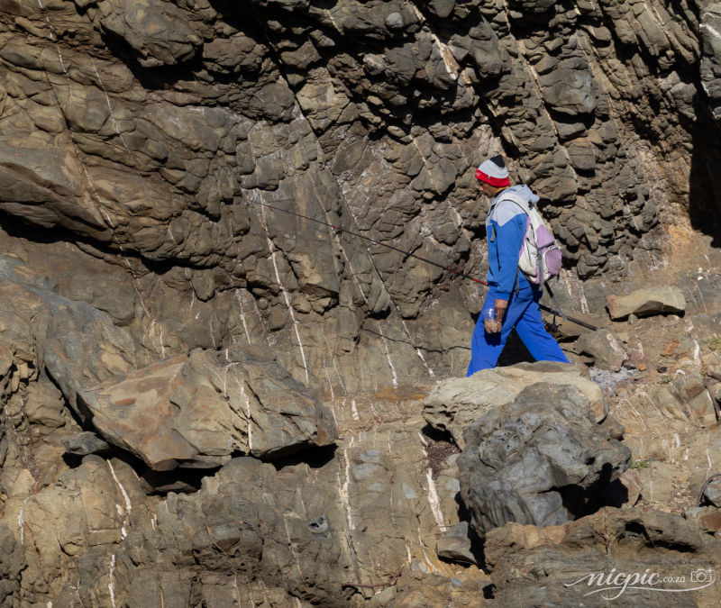 Fishing from the rocks